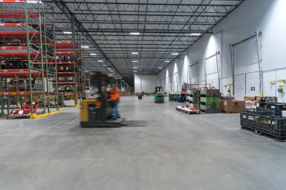 Interior Warehouse with Shelves 2